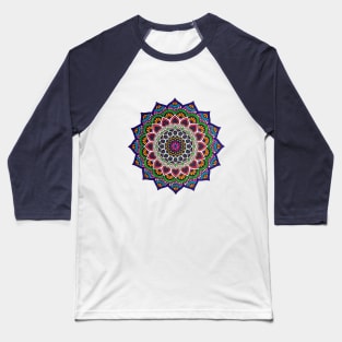 Colorful Mandala Baseball T-Shirt